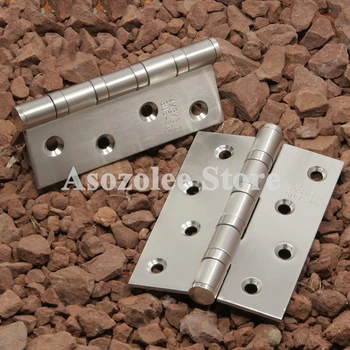 

2Pcs Hasp Lock Hook Latch Butt Hinges Stainless Steel Hasp 4" inch for Wood Door Cabinet Drawer
