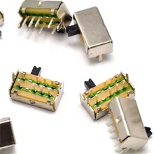 10PCS SK-23D07VG4 3 Position 2P3T PCB Panel Angle Horizontal Slide Power Toggle Switch