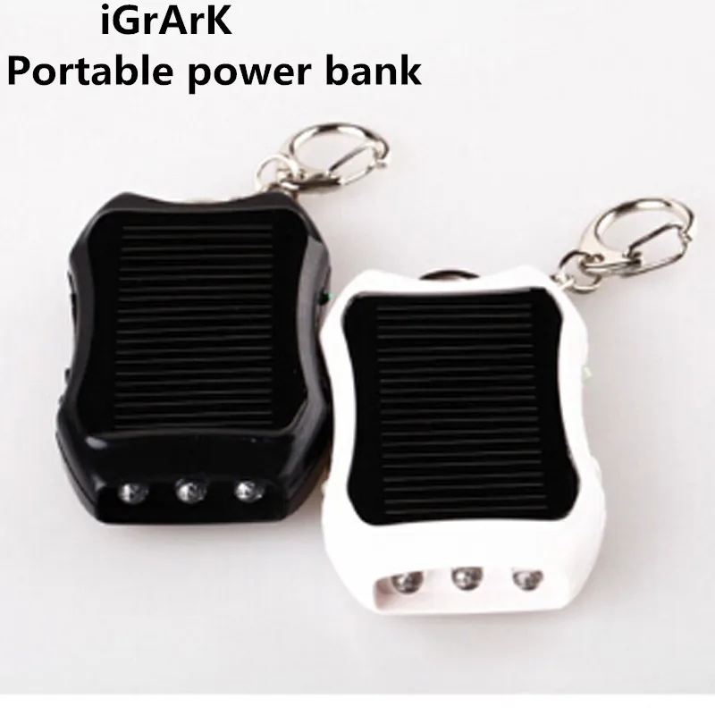 Free Shipping 1200mAh Solar Keychain Solar Mobile Charger Backup