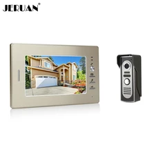 Sperakerphone JERUAN Новый 7 дюймов цветной экран видео домофон домофон 1 монитор + 700TVL COMS камеры БЕСПЛАТНАЯ ДОСТАВКА