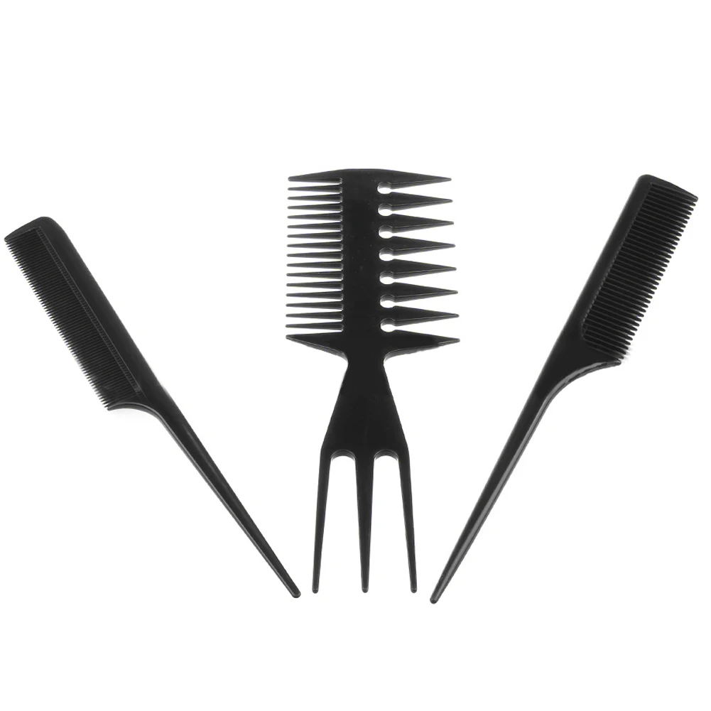 10 Pcs Salon Barbers Hair Styling Hairdressing Brush Combs Makeup