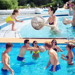 60 см надувные блестящие конфетти пляж мяч бассейн игрушечные мячи для детей взрослых на открытом воздухе летняя вода забавная игрушка