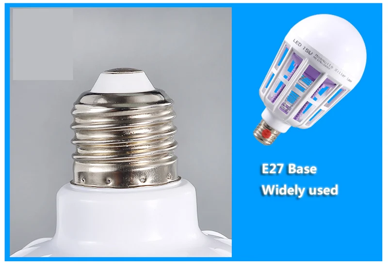E27 LED Bulb Electric Trap Mosquito Killer Light  (11)