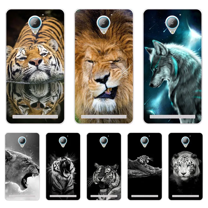 lenovo vibe c2 Case Silicon tigon beast Painting Soft TPU Back Cover for Protect Phone cases shell |