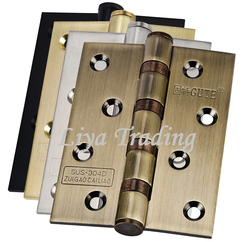 Stainless steel hinge, indoor door hinge, 4 inch thicken hinges, home hardwarestainless steel