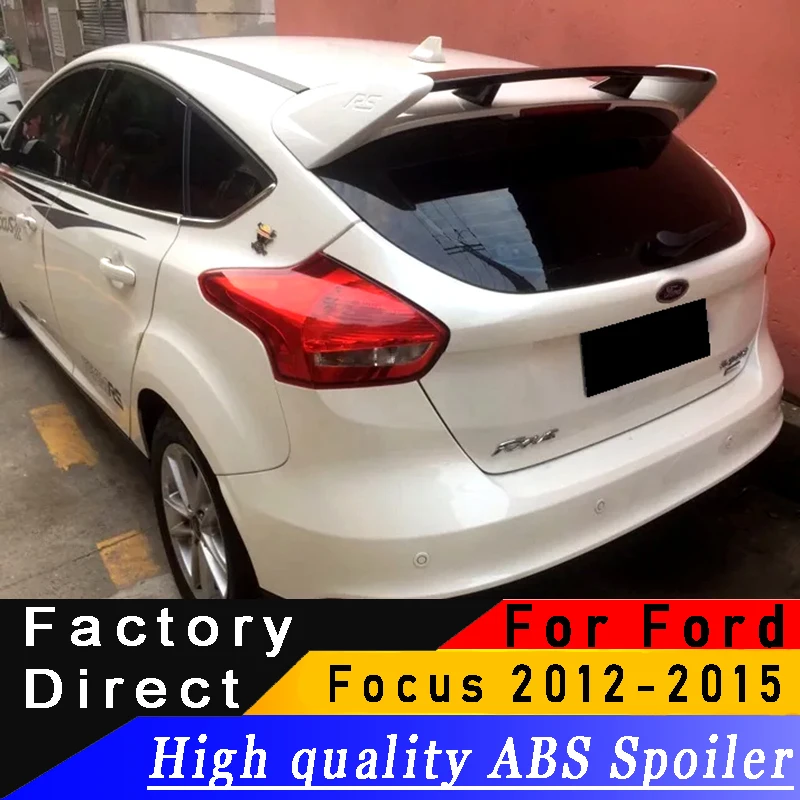 

High quality ABS material Big type spoiler For Ford Focus RS 2012 to 2015 rear spoiler primer DIY any color spoiler For Focus
