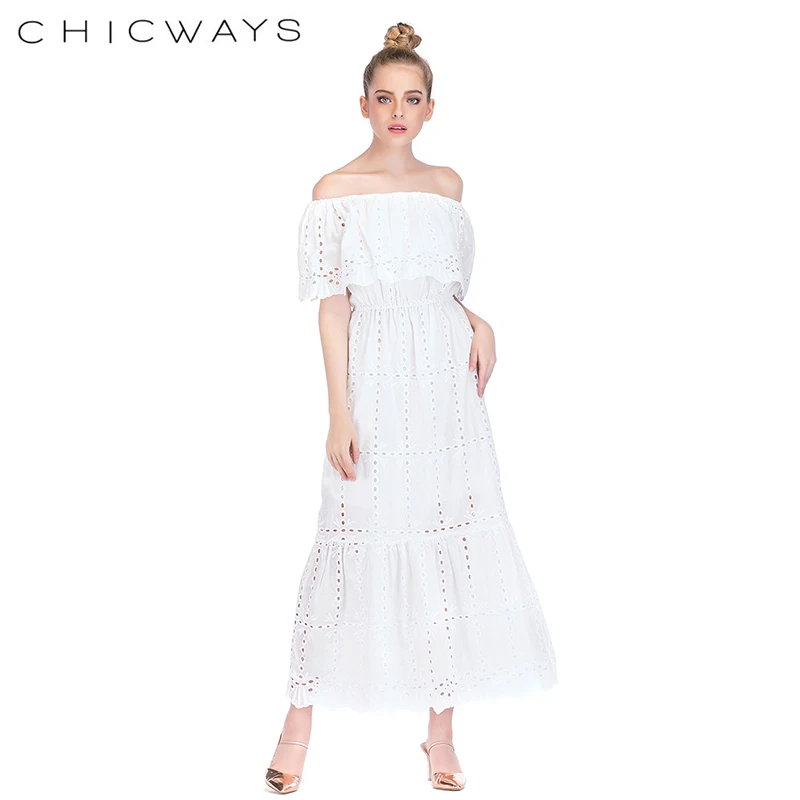 Chicways сексуальное повседневное пляжное осеннее платье с вырезом лодочкой и