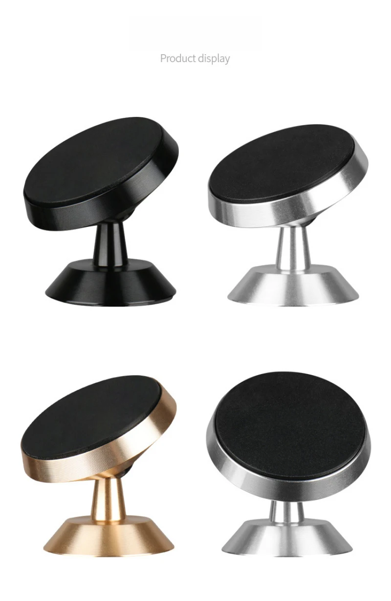 Voppton Magnetic Car Mount Universal Phone Holder 360 Degree Rotation GPS Stand Car Mobile Phone Holder For iPhone For Samsung (8)
