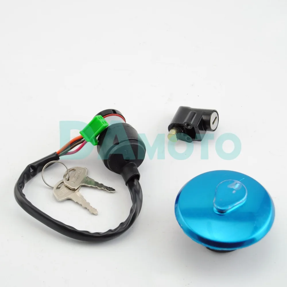 

Ignition Switch Fuel Gas Cap Cover Steering Lock Key for Suzuki GN125 82-01 GN125H