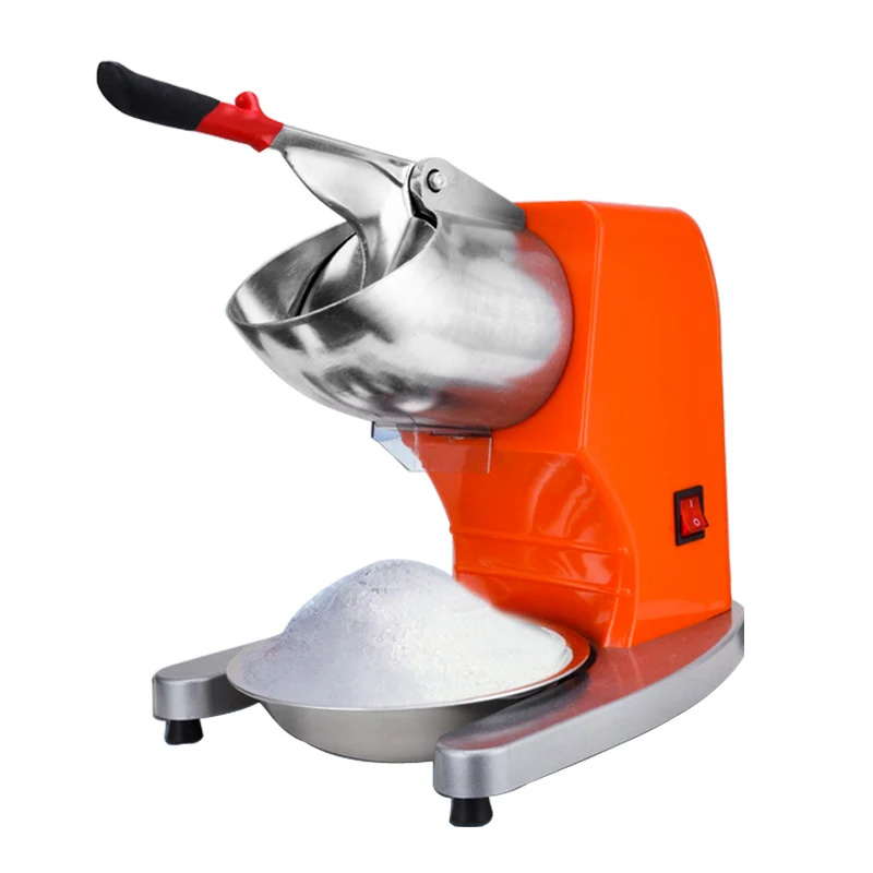 Electric Ice Shaver 220lb/h Dual Stainless Blade Snow Cone Maker