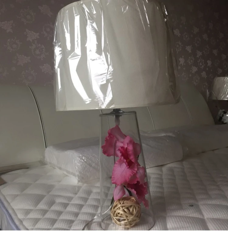 Современный Лофт винтажный американский кантри Блеск Ткань стекло Эдисон-стол лампа промышленная настольная прикроватная для чтения домашнего декора освещение