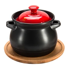 Газовая плита, специальный суповый горшок, кастрюля, кухонная посуда для дома, высокотемпературная Керамическая суповая каша, горшок mx12181657