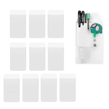 10 шт прозрачная герметичная карманная Защитная пленка для ручек школьная больница офисные принадлежности Белый