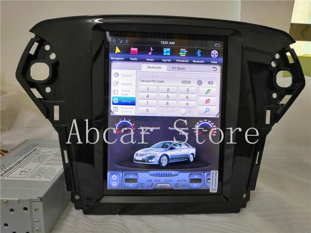 10," Tesla стиль Android 8,1 автомобильный dvd-плеер gps навигация для Ford Fusion Mondeo 2007- головное устройство стерео Мультимедиа Радио