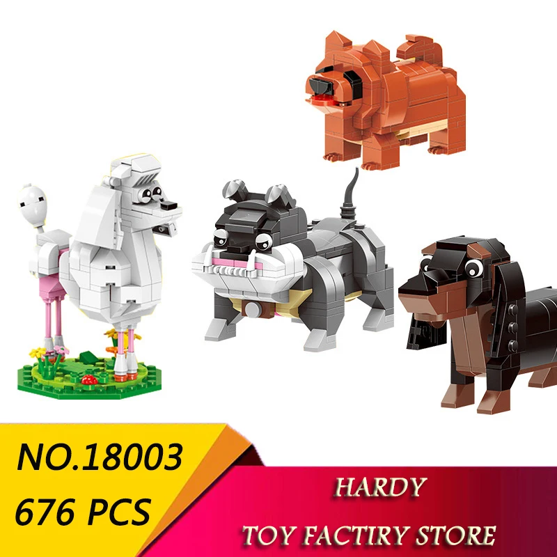 

Xingbao 18003 Creative Series Pet Dog Human Friends Children Assemble Pellet Toys Building Blocks