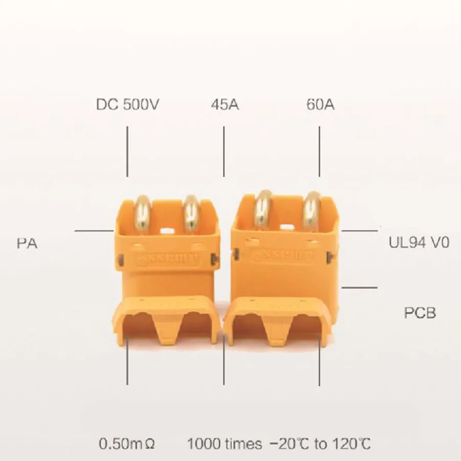 50 пара/лот цена XT60PW разъем Мужской Женский Штепсель для RC LiPo батареи RC модели 20% скидка