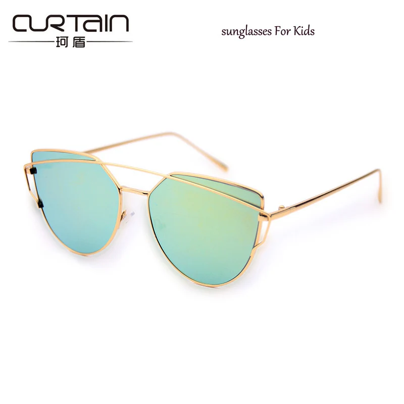 Анти-отражающие Детские УФ-защитные модные солнцезащитные очки мальчики девочки дети oculos de sol крутые детские очки металлическая ножка N704A