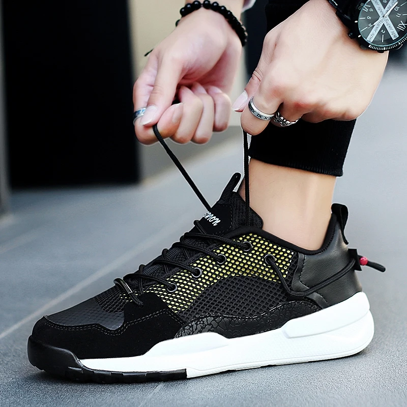 

2018 New Spring/autumn Men's Sneakers Shoes Leisure Version of Hot Cloth Shoes Breathable Autumn Shoes Net Young Men's Shoes 5