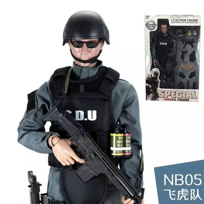 1 шт. 1/6 масштаб(1" и 30 см высота) SWAT Soldier экшн-игрушки Фигурки Куклы с розничной коробкой - Цвет: NB05 E