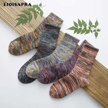 [EIOISAPRA] Национальный стиль красочные полосатые носки для женщин Япония Harajuku забавные Meias Теплые повседневные Calcetines Mujer