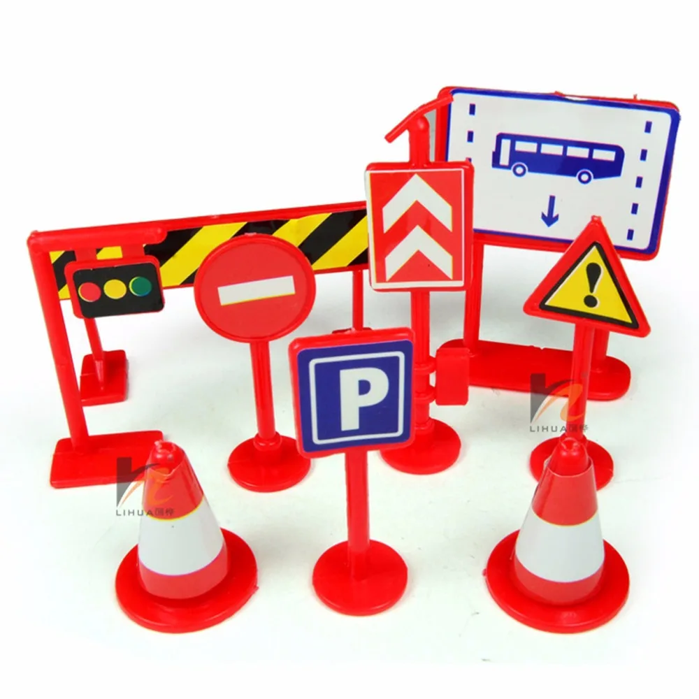 Buy Traffic Sign Toy 9 pcs/set Packaged Children Early Education traffic safety