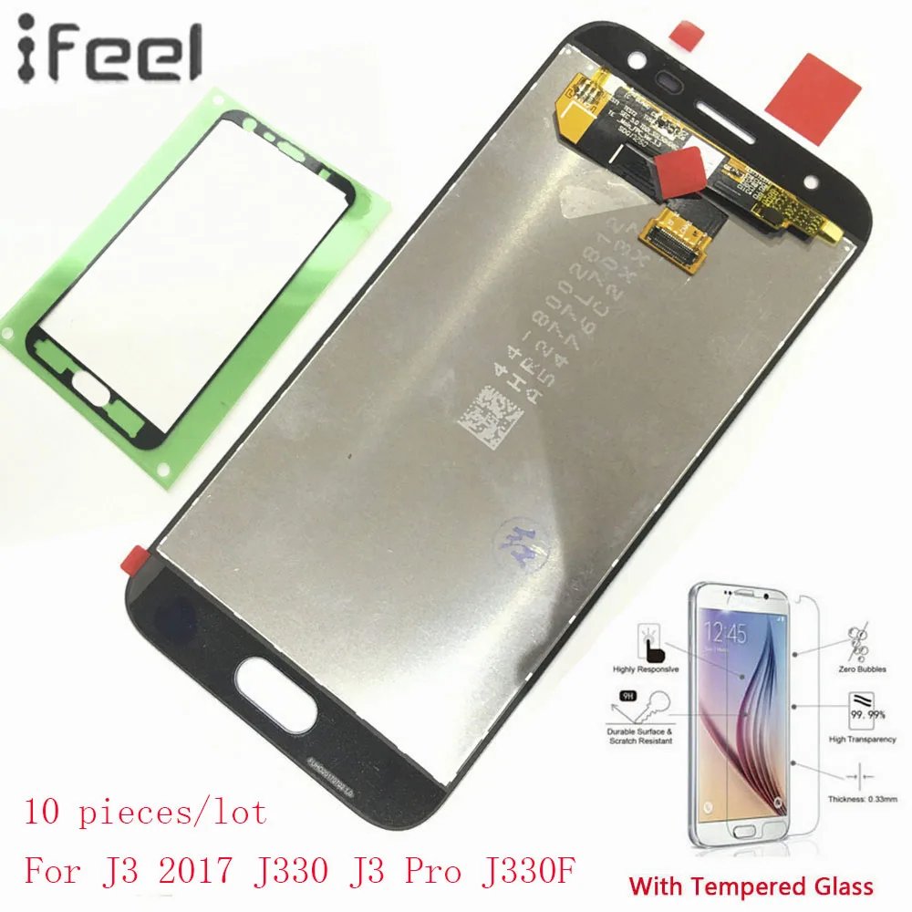 

IFEEL 10 pieces/lot For Samsung Galaxy J3 2017 J330 J3 Pro J330F J330G LCD Display Touch Screen Digitizer Repair Super AMOLED