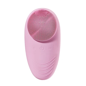 

Electric Facial Brush Cleaner Silicone Waterproof Ultrasonic Instrument Facial Skin Care Spa Massager Beauty Tool Device #