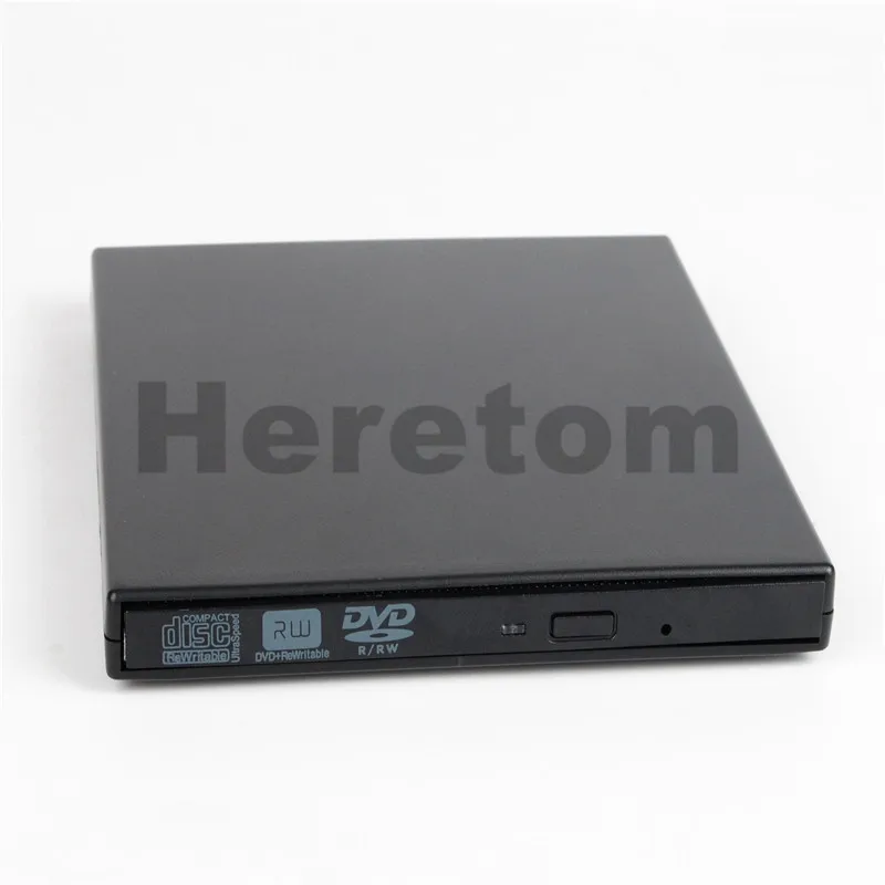 Heretom тонкий ABS USB 2 0 SATA к 12 7 мм Внешний оптический привод чехол для CD DVD ROM корпус