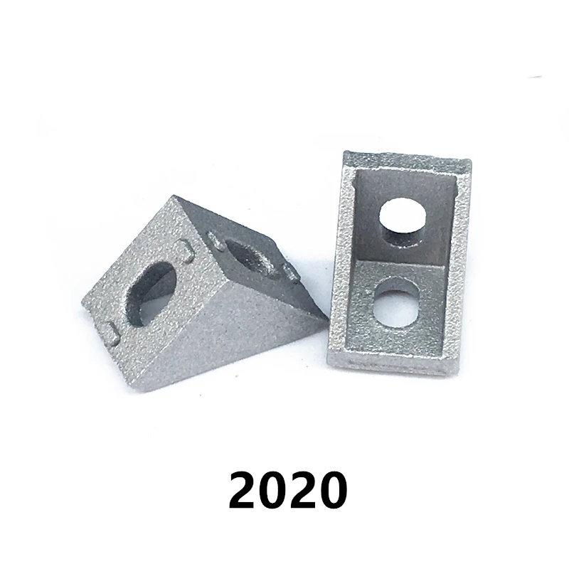

10/20Pcs 2020 Corner Fitting Angle Aluminum 17x20x20 Connector Bracket Fastener 3D Printers CNC Routers Industrial Profile