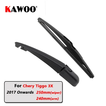 

KAWOO Car Rear Wiper Blades Back Window Wipers Arm For Chery Tiggo 3X Hatchback (2017-) 250mm Auto Windscreen Blade Accessories