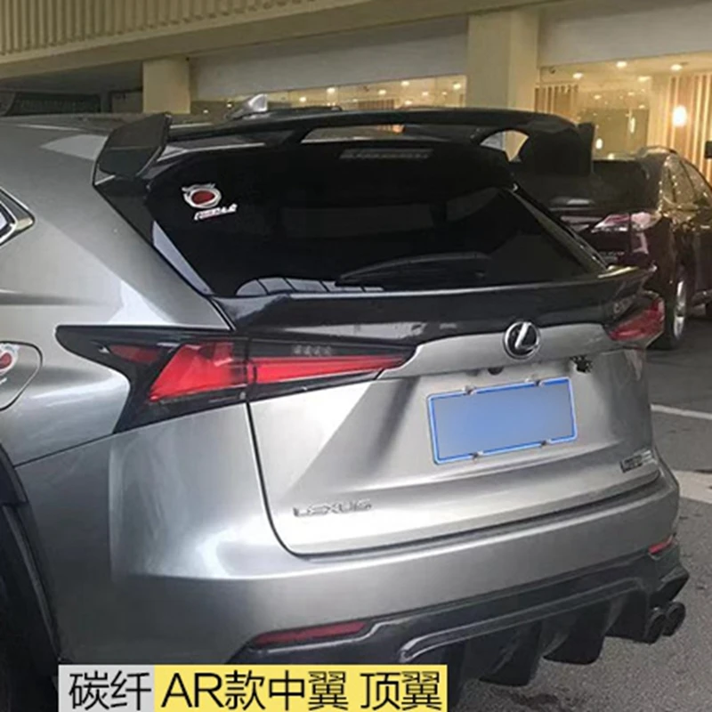 Спойлер из углеродного волокна на заднее крыло багажника для LEXUS NX NX200 NX200t NX300h спойлер на крыше