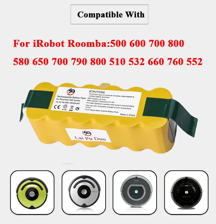 Battery For iRobot Roomba 500 600 700 800 595 620 630 650 660 790 780 880 3.5Ah 