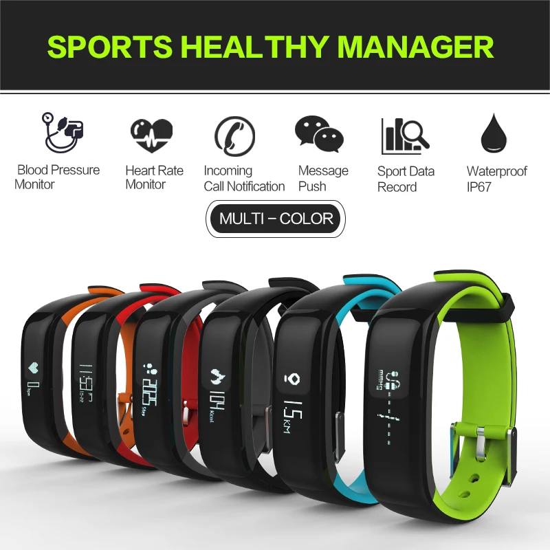 New RollsTimi P1 Wristband Fitness Tracker Heart Rate Monitor Smart Bracelets 0.86 OLED Touch Screen Waterproof Smart Wristband New RollsTimi P1 Wristband Fitness Tracker Heart Rate Monitor Smart Bracelets 0.86 OLED Touch Screen Waterproof Smart Wristband