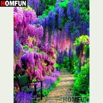 

HOMFUN Full Square/Round Drill 5D DIY Diamond Painting "Tree scenery"3D Diamond Embroidery Cross Stitch Home Decor A20054