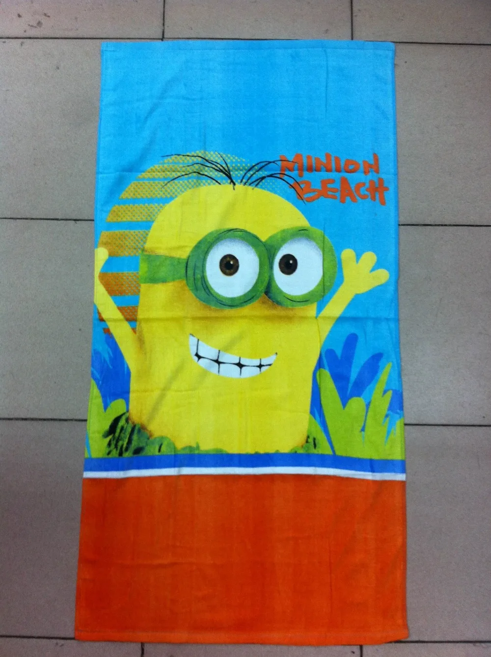 60*120cm Cartoon Beach Minions Towels baby bath towel Children Beach