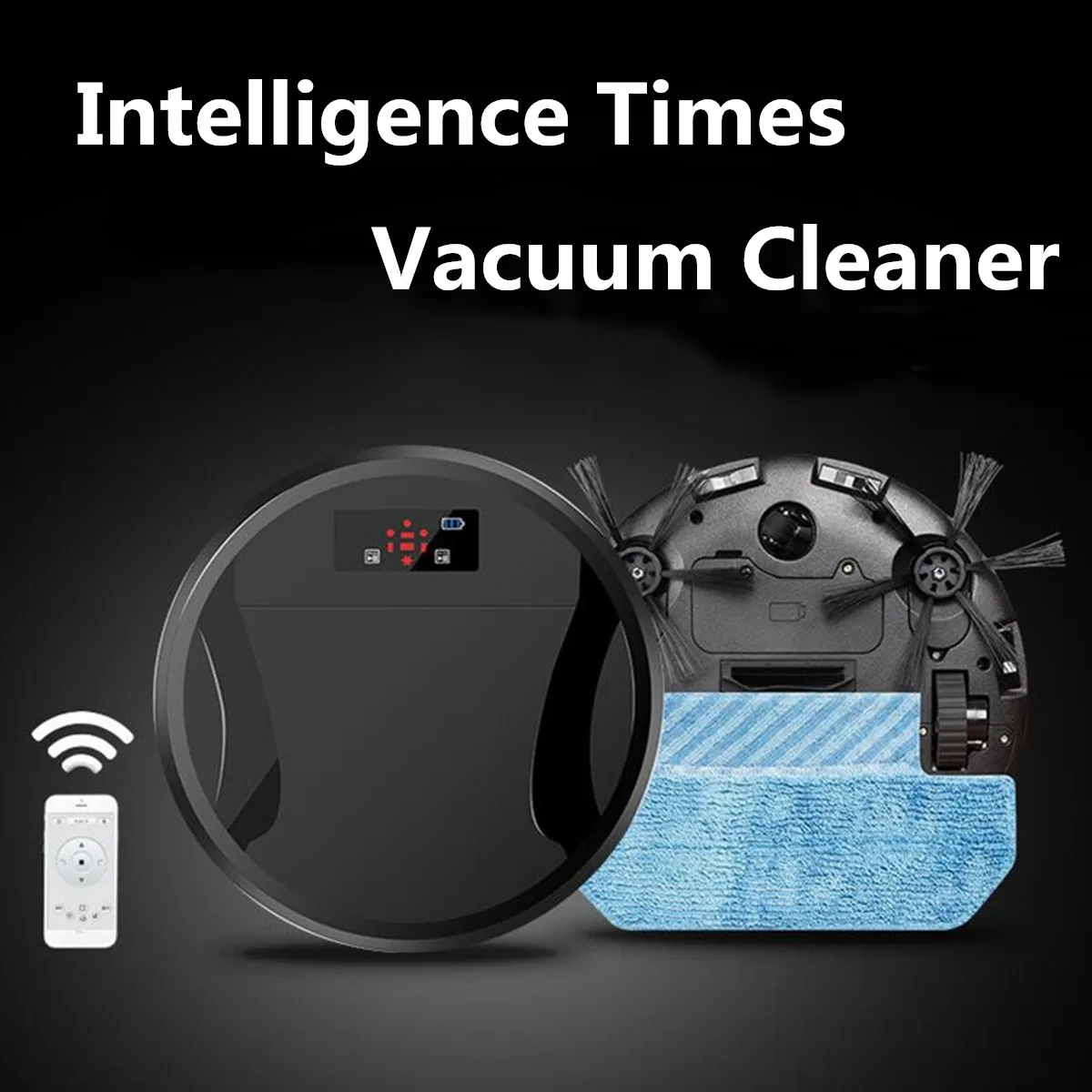  2 Colors Smart Robotic Vacuum Cleaner Cordless Dry Wet Hard Floors Dust Sweeping Cleaning Mup Machi - 33039339756