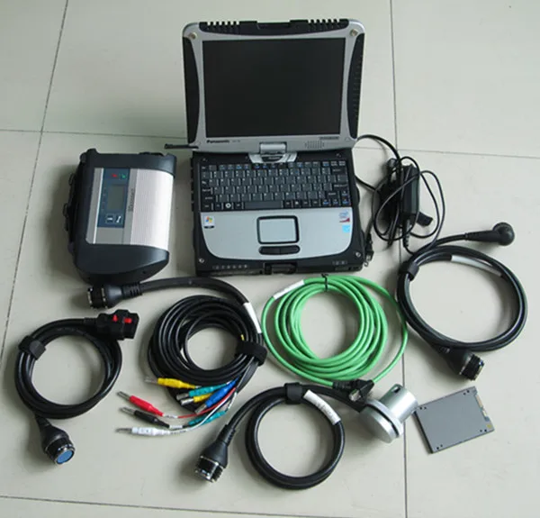  MB Stern C4 Stern Diagnose mit Laptop cf19 + MB SD C4 Software V2019.7 multi-sprache für MB Autos &