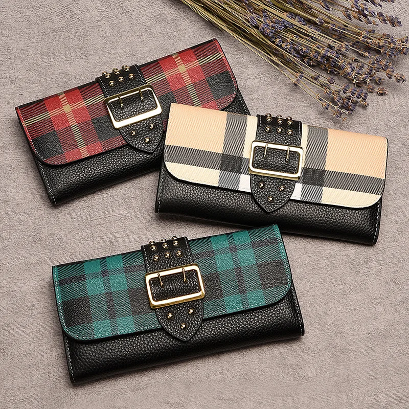 

2018 Ladies Coin Money Purse Fashion Cow Leather PVC Wallet Genuine Leather Women Card Interior Zipper Pocket Striped Wallets