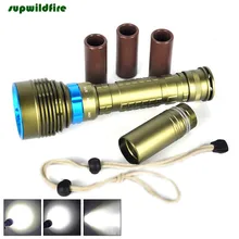 Underwater 200m 20000LM 7x XM-L2 LED Scuba Diving Flashlight 3X18650/26650 Torch Flashlight Free Shipping #NO19