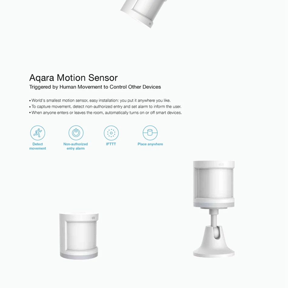 Xiaomi Aqara MIJIA human Body Sensor ZigBee Wireless Connection Light Intensity Sensors Mi home APP Control Work with Xiaomi Gat (39)