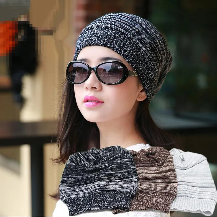 

2017 Fashion 3 color neutral Cap Men Casual Hip-Hop Hats Knitted Wool Skullies Beanie Hat Warm Winter Hat for Women