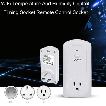 

WiFi Temperature And Humidity Control Timing Socket Remote Control Socket