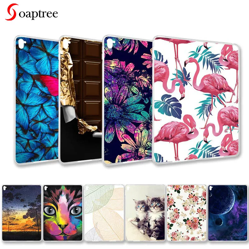 

Fashion painted Cases For Apple iPad Pro 9.7 Case 2016 A1673 A1674 A1675 Ultra-thin Soft TPU Cute Cartoon Animals Tablet Covers