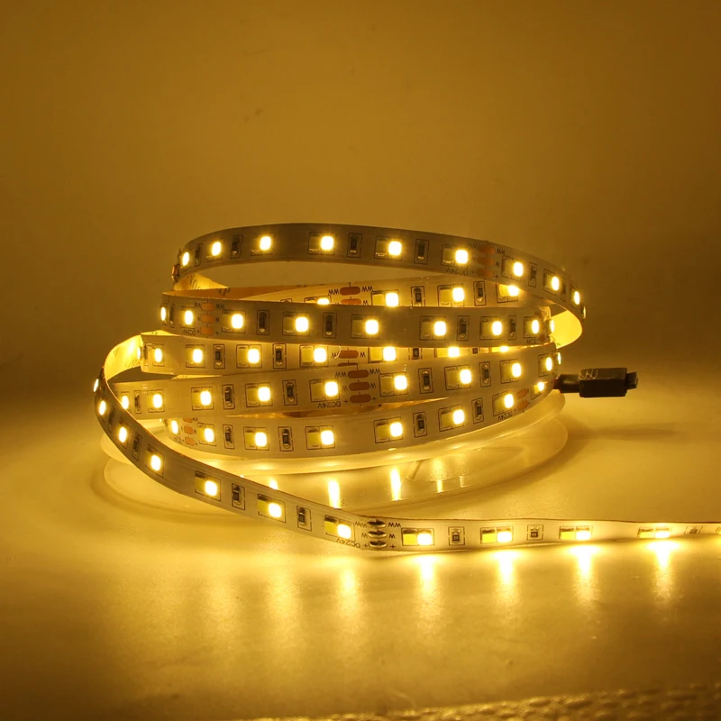 5 м 10 двойная белая светодиодная лента 2835 SMD 120 светодиодов/m CW/WW цветовая