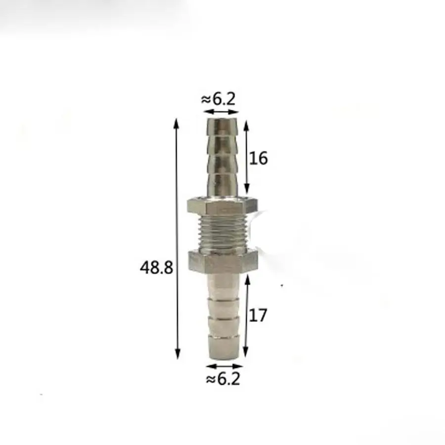 6 мм внутренний диаметр шланг латунь перегородки hosetail штуцер для шланга трубы покрытие разъема