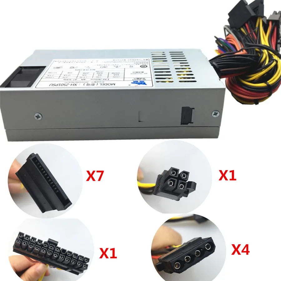 XINGHANG бесшумный 250 Вт блок питания для ПК ЦП геймеров 1U майнинга Antminer настольного