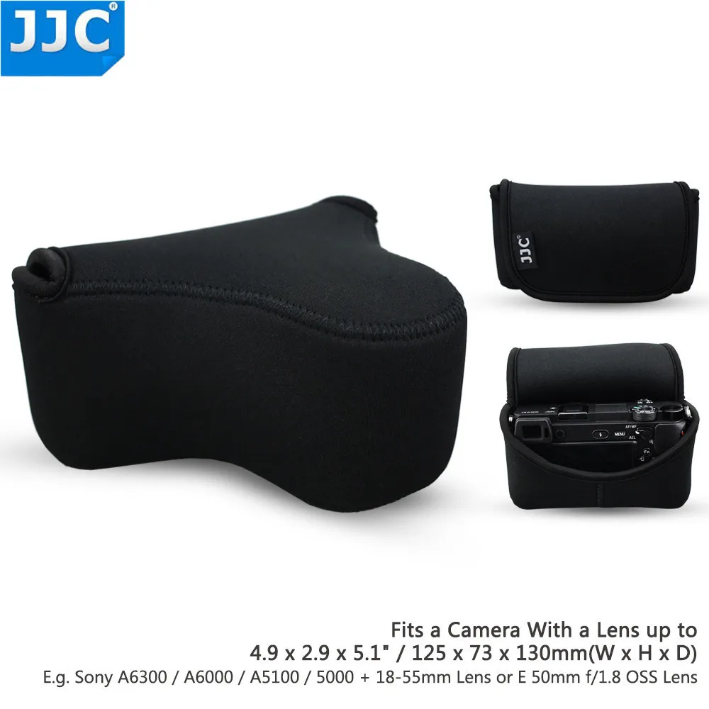 

JJC Camera Case for Sony A6300/A6000/A5100/A5000/NEX3N+18-55mm 50mm f/1.8 OSS for Fujifilm X-M1 X-T10+16-50mm Lens Bag Pouch