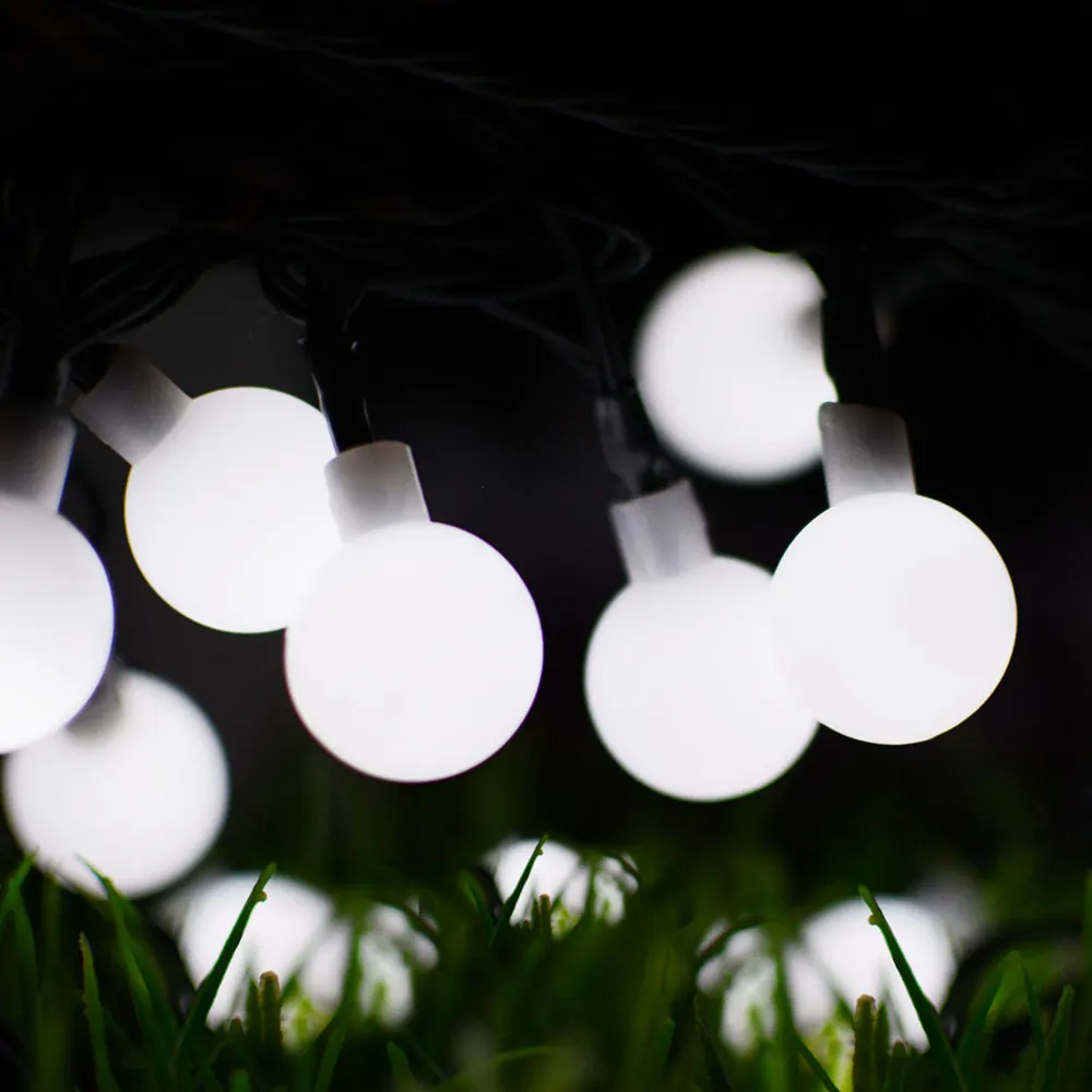 7 м шар струнный светильник s на солнечной энергии 50-200LED Рождественский светильник патио светильник ing для дома сада лужайки вечерние украшения