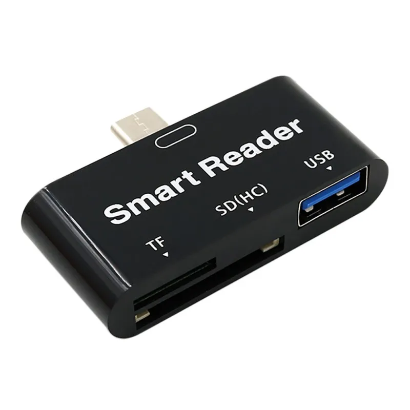 3-в-1 USB C Тип-C концентратора высокоскоростной адаптер Card Reader для SD TF для MacBook Pro смартфон