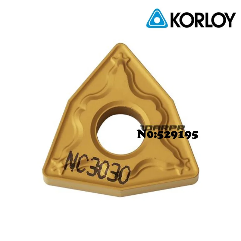 Оригинальные KORLOY вставки WNMG 080404 WNMG080404-HM WNMG080408-HM NC3030 карбидная вставка для токарного станка режущие инструменты держатель токарного инструмента